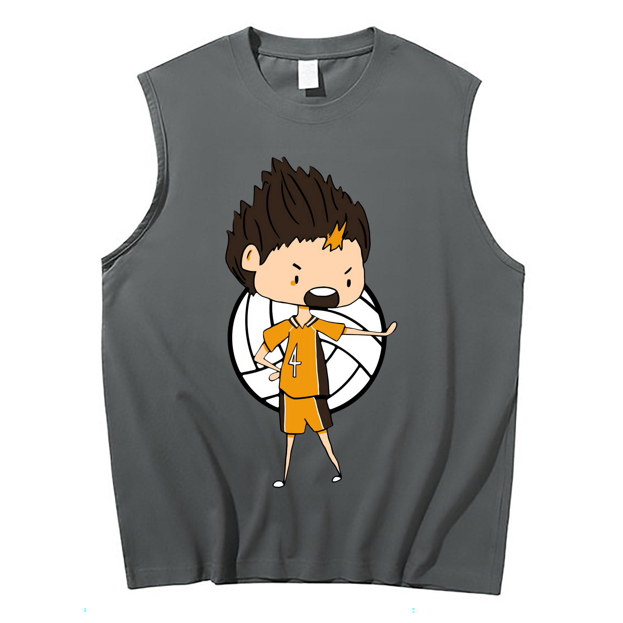 （画像用） ハイキュー!! Haikyu!! コットン100％タンクトップ（フロントプリント）